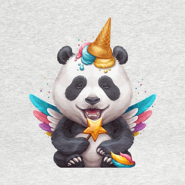 Panda Unicorn by stonemask